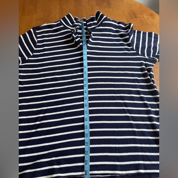 L.L. Bean Striped Quarter Zip - Picture 5 of 6